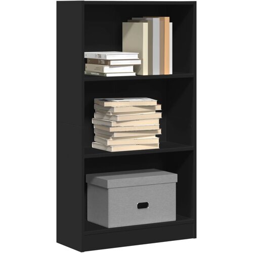  Regal za knjige crni 60x24x109 cm od konstruiranog drva Cene