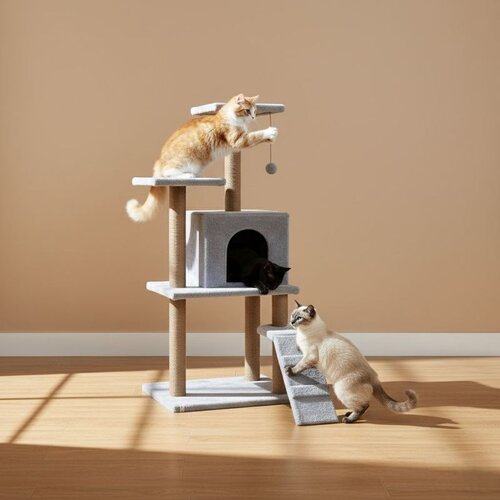 Paws & Whiskers Kućica za mačke siva Cijene