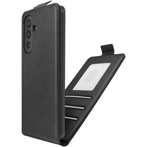 AVIZAR Etui za Galaxy A17 navpični preklopni z jekleno verižico za čez ramo, Črna, (5000275247) Cene