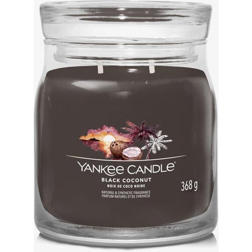 Yankee Candle Signature Medium Jar 2 Wicks - Black Coconut Universal Cene