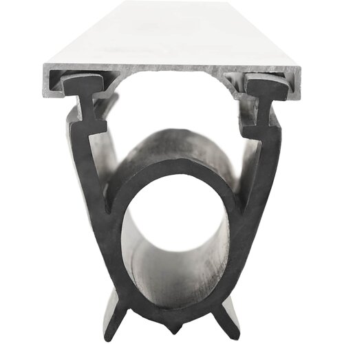 Brtva za garažna vrata Crna 41 x 33 mm 5 m PVC Slike