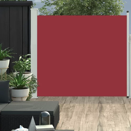 vidaXL Zložljiva stranska tenda za teraso 170x300 cm rdeča, (20609957)