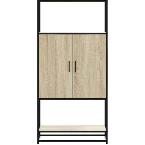 VidaXL Visoka ploča sonoma hrast 68x35x139cm konstruirano drvo i metal Slike
