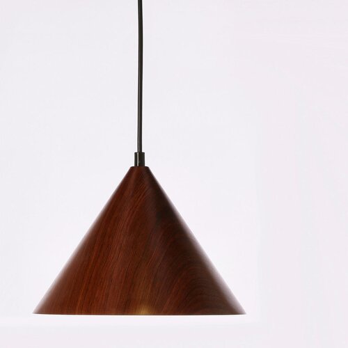 Candellux Lighting temno rjava viseča svetilka s kovinskim senčnikom &amp;oslash; 25 cm dunca Slike