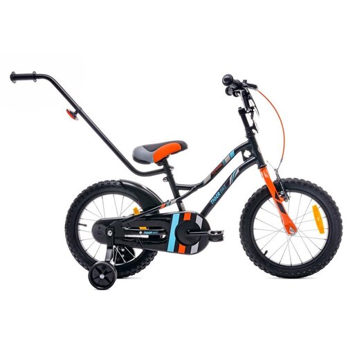  Dječji bicikl guralica Tiger 16&amp;quot; crni-narančasti-tirkizni Slike