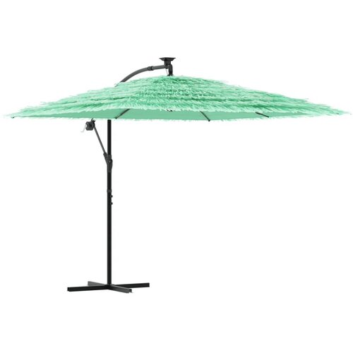  Vrtni suncobran s drvenim stupom zeleni 269x269x235 cm Slike