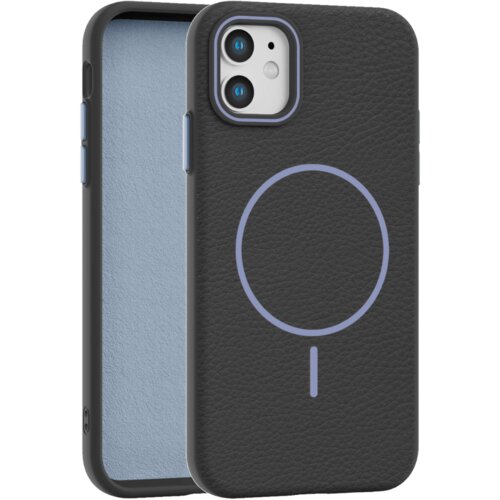  leather grip magsafe maska za iphone 11 - crna Cene