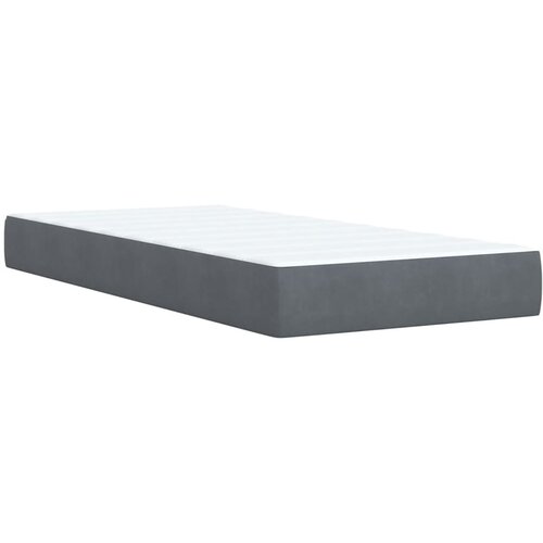 Box spring krevet s madracem tamnosivi 90x200 cm bar&amp;scaron;unasti Slike