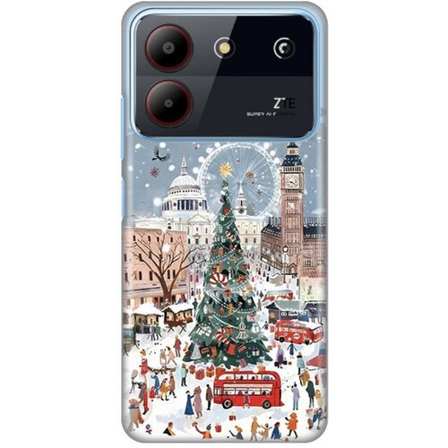  Maska za ZTE Blade A54 Christmas Town Silikonska Print Skin Cene