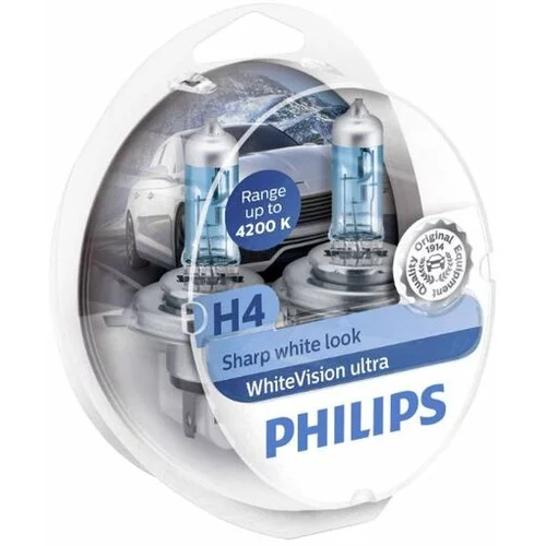 Philips žarnica H4 WhiteVision ultra 12V 12342WVUSM 60/55W P43t-38 SM