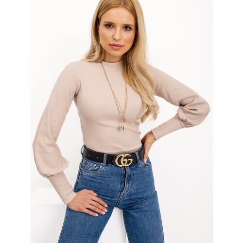 RUE PARIS Blouse-RV-BZ-5223.15-beige Slike