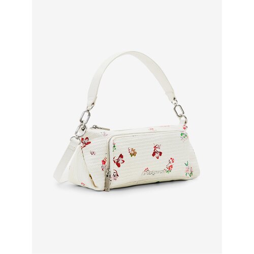 Desigual White women's floral handbag Delirium Urus Maxi - Women Cene
