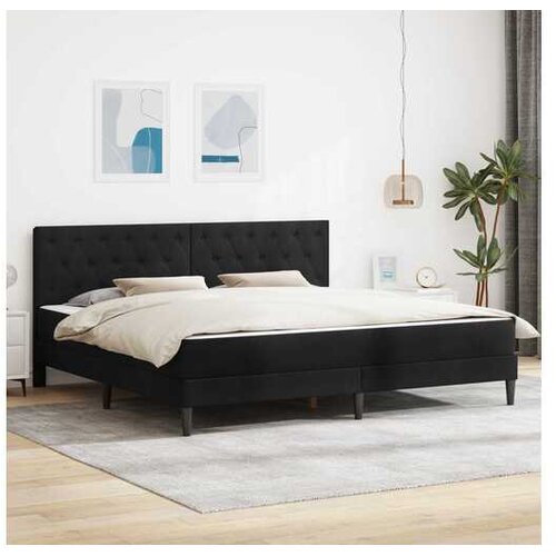 vidaXL Okvir kreveta s madracem Crna 180 x 200 cm Bar&scaron;un - Crna 180 x 200 cm Cijene