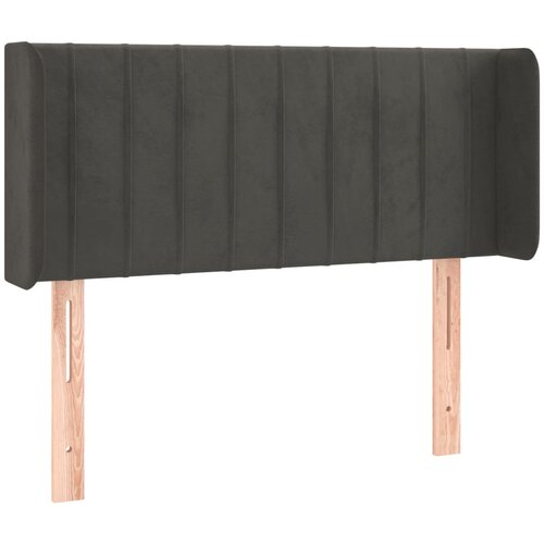 Maison Chic vzglavna omarica - nočna omarica - posteljna omarica z u&amp;scaron;esi temno sivo 93x16x78/88 cm žamet, (21708585) Slike