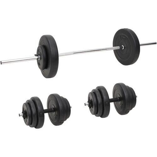 vidaXL Daljša in krajša palica z utežmi 60 kg Cene