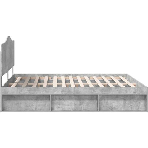  Okvir za krevet Beton 180 x 200 cm Čvrsto borovo drvo Slike