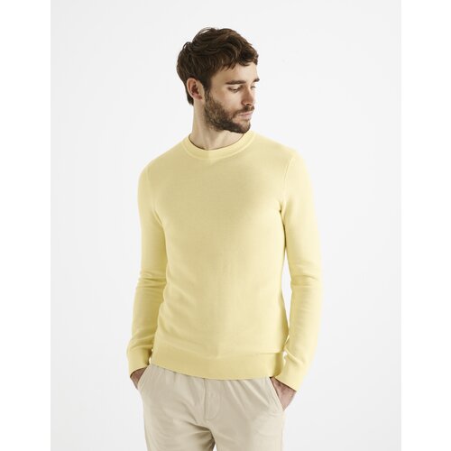 Celio Sweater Bepic with round neckline - Men Slike
