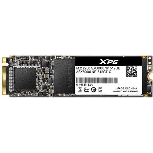 Adata 512GB M.2 PCIe Gen 3 x4 NVMe ASX6000LNP-512GT-C ssd Slike