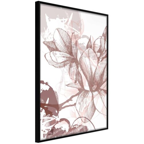  Poster - Drawn Flower 40x60 Slike