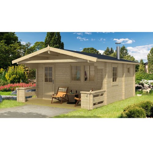 Male kuće Sauna kućica PEKKA 445 &times; 585 cm &ndash; bez zavr&scaron;nog krovnog pokrova Cijene