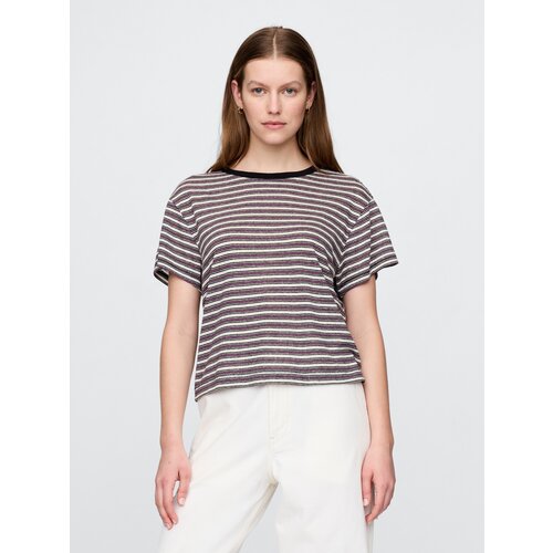 GAP Linen crop t-shirt - Women's Cene