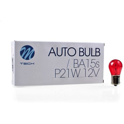 Mtech Sijalica P21W S25 BA15S, 12 V, Crvena Cene