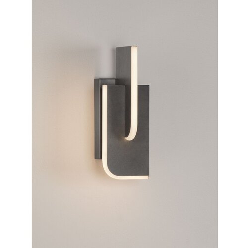 Nova Luce Svetlo siva kovinska LED zatemnitvena stenska svetilka Totem &amp;ndash; Slike