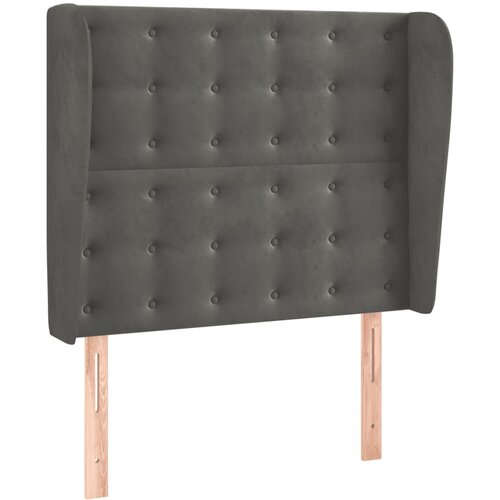 Maison Chic vzglavna omarica - nočna omarica - posteljna omarica z u&scaron;esi temno sivo 103x23x118/128 cm žamet, (21711137) Cene
