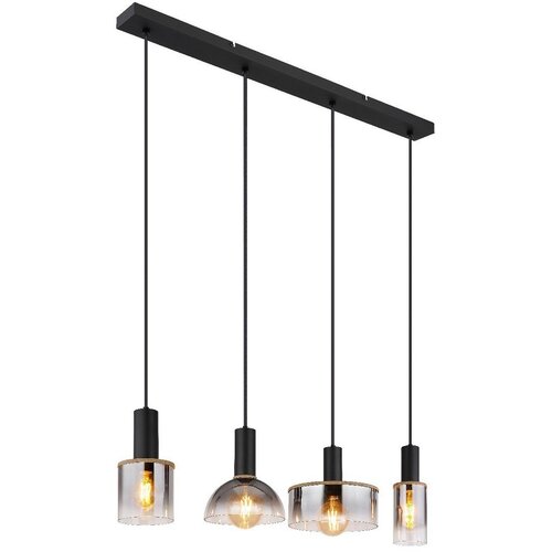 Globo Viseća svjetiljka Classis (15 W, Crna, D x &amp;Scaron; x V: 105 x 25 x 120 cm, E27, 4 Kom.) Slike
