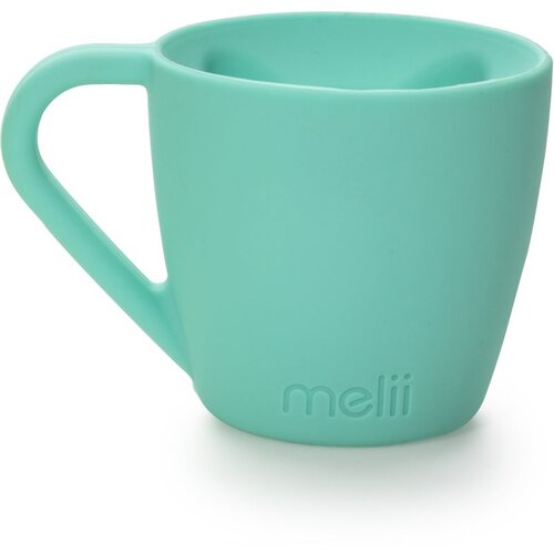 Melii Silicone Bear Mug ča&amp;scaron;ica Blue 200 ml Slike