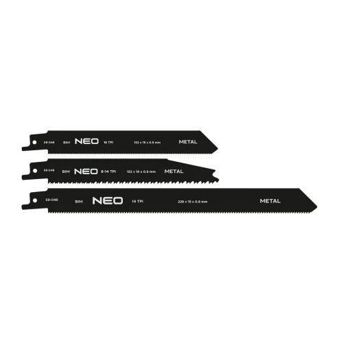 Neo Tools 58-048 Listovi za recipro testeru BIM, set 3 kom ( 58-048 ) Slike