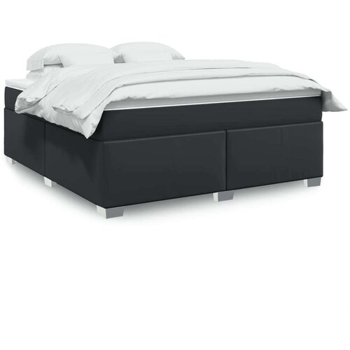  Krevet s oprugama i madracem crni 180 x 200 cm od umjetne kože Cijene