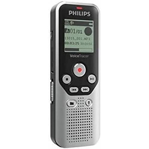 Philips DVT1250 diktafon Interne memorije i flash kartice Crno, Sivo Cijene