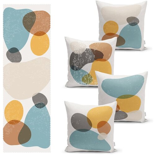 Minimalist Home World set od 4 jastučnice i nadstolnjak s primjesom pamuka Minimalist Home World Cijene