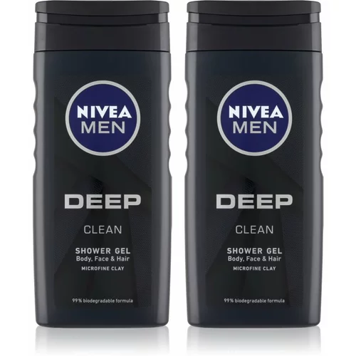 Nivea Men Deep gel za tuširanje za muškarce (ekonomično pakiranje)