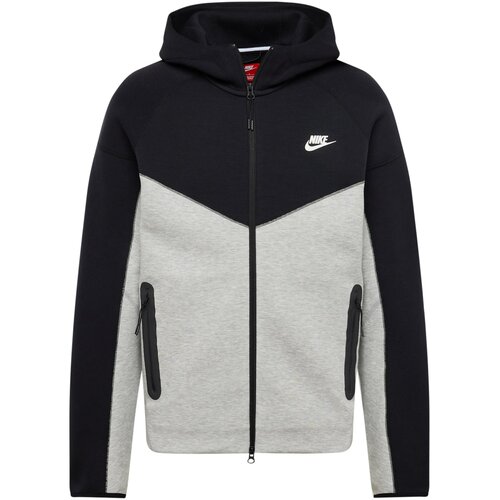 Nike Gornji dio trenirke 'TCH FLC' tamo siva / crna / bijela Cene