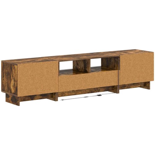  5-dijelni LED TV ormarić Dimljeni hrast Konstruirano drvo Smeđa 81 x 35 x 43 cm Slike
