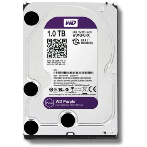 Western Digital Hard disk 1TB SATA3 Caviar 64MB WD10PURX Purple Cene