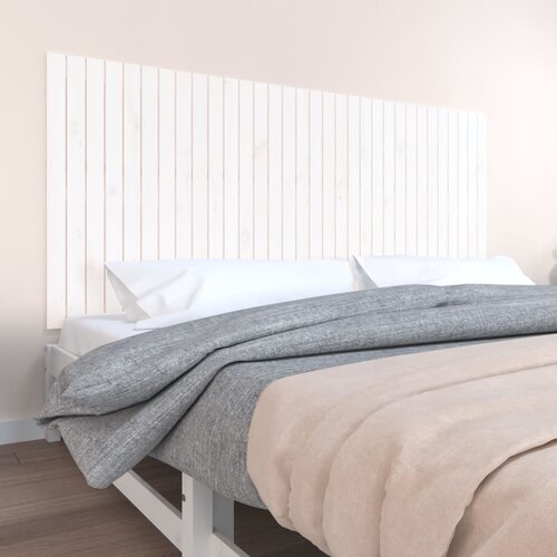 vidaXL Zidno uzglavlje bijelo 204 x 3 x 90 cm od masivne borovine Cijene