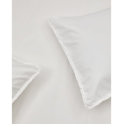Kave Home Kremno bela posteljnina za zakonsko posteljo/podalj&amp;scaron;ana iz bombažnega perkala 240x220 cm Sifinia &amp;ndash; Slike