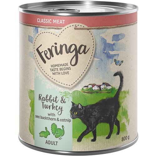 Feringa Varčno pakiranje Classic Meat meni 12 x 800 g - Zajec & puran Cene