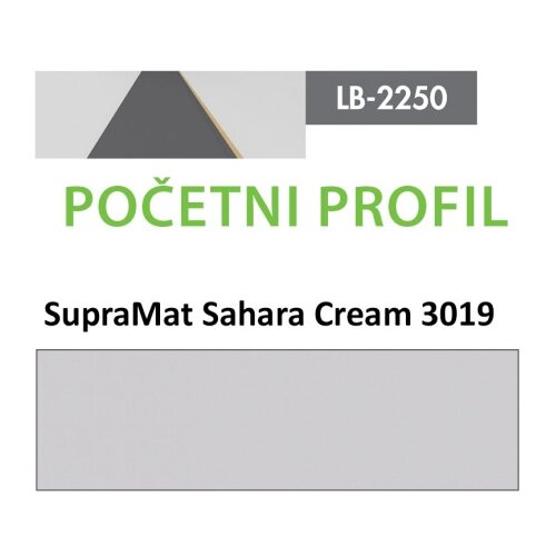 AGT profil Zidni MDF Početni LB-2250-A SupraMat Sahara Cream (3019) 2800x115x12mm ( 026-095 ) Cene