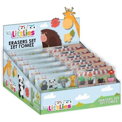 Luna The Littlies set od 4 gumice u kutiji, u raznim varijantama Slike