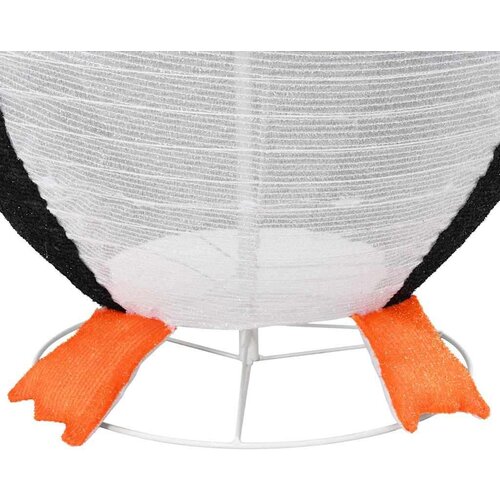VidaXL Figura pingvina na snijegu Topla bijela 78 x 88 x 180 cm Slike