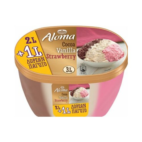 Nestle aloma 3 in 1 classic sladoled 2L+1L gratis Slike