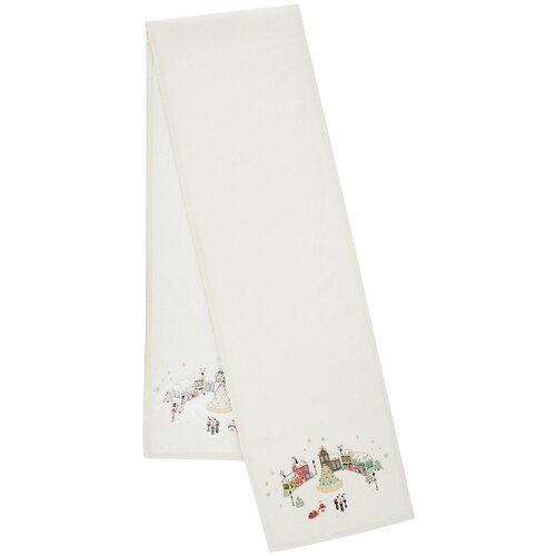 Catherine Lansfield Bombažen namizni tekač 33x220 cm Christmas Town &amp;ndash; Slike
