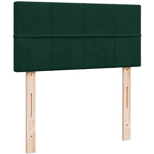 Box spring krevet s madracem tamnozeleni 100x200 cm bar&amp;scaron;unasti Slike