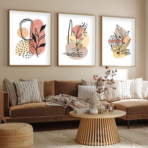 Wallity dekorativna slika Huhu226, 30x40cm, 3 dela Slike