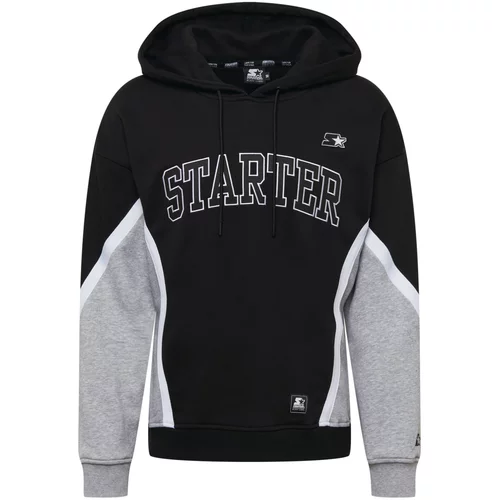 Starter Black Label Sweater majica siva melange / crna / bijela