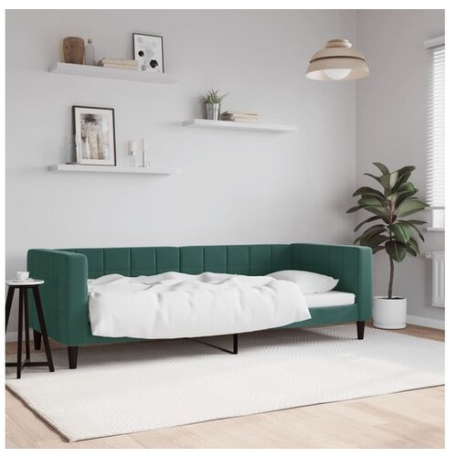 VidaXL Dnevni krevet tamnozeleni 80 x 200 cm bar&amp;scaron;unasti Slike